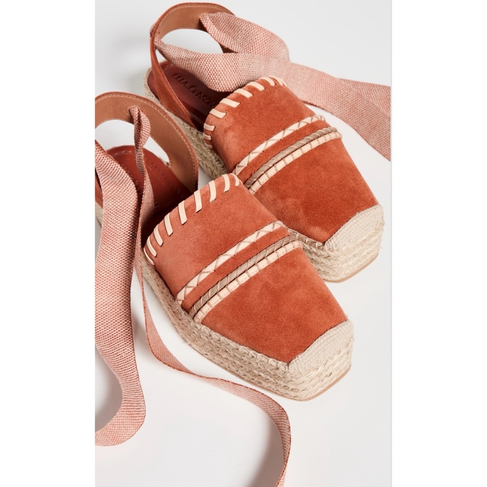 Ulla Johnson Women's Abia Platform Espadrilles Arabian Spice Suede 10 NIB - Picture 7 of 16